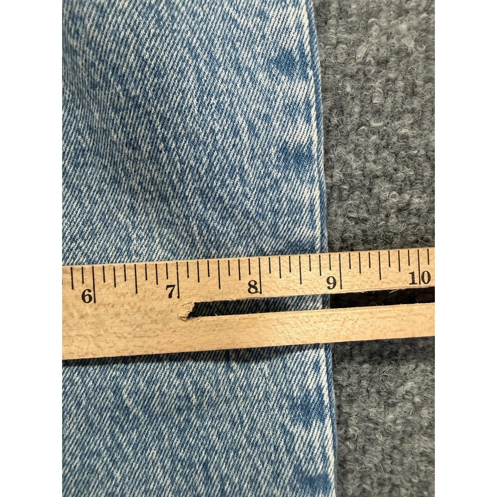Abercrombie & Fitch Jeans Womens 12 Light Wash Blue 90s Straight Ultra High Rise - Picture 4 of 8